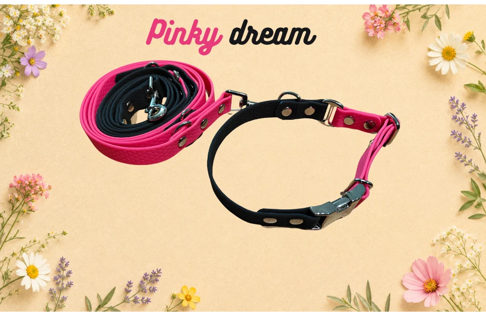 Set obojku a vodítka Pinky Dream
