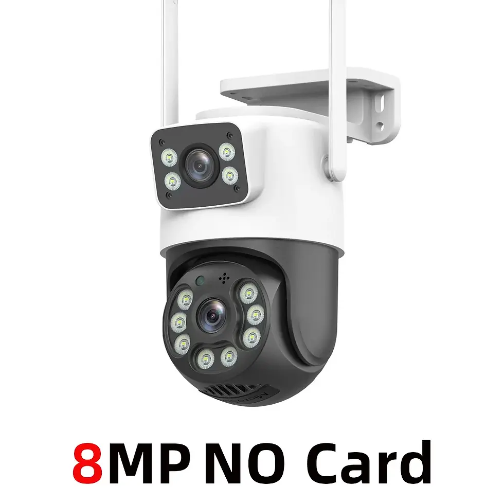 Thumbnail: 4K 8MP Dual Lens WiFi PTZ Security Camera AI Human Detection CCTV