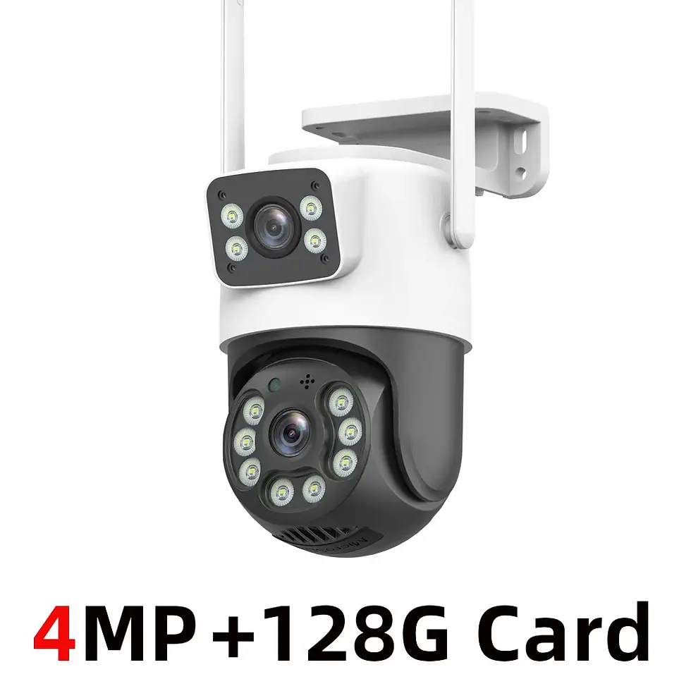 Thumbnail: 4K 8MP Dual Lens WiFi PTZ Security Camera AI Human Detection CCTV