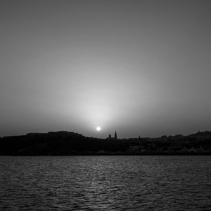 Għajnsielem Gozo Black and White Harbour