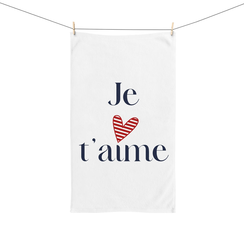 Thumbnail: Je T'aime Hand Towel