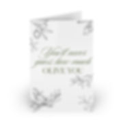 Olive You Pun Card