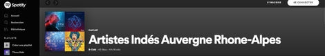 Baron'S dans la playlist collaborative dédiée aux artistes de la Région Auvergne-Rhône-Alpes