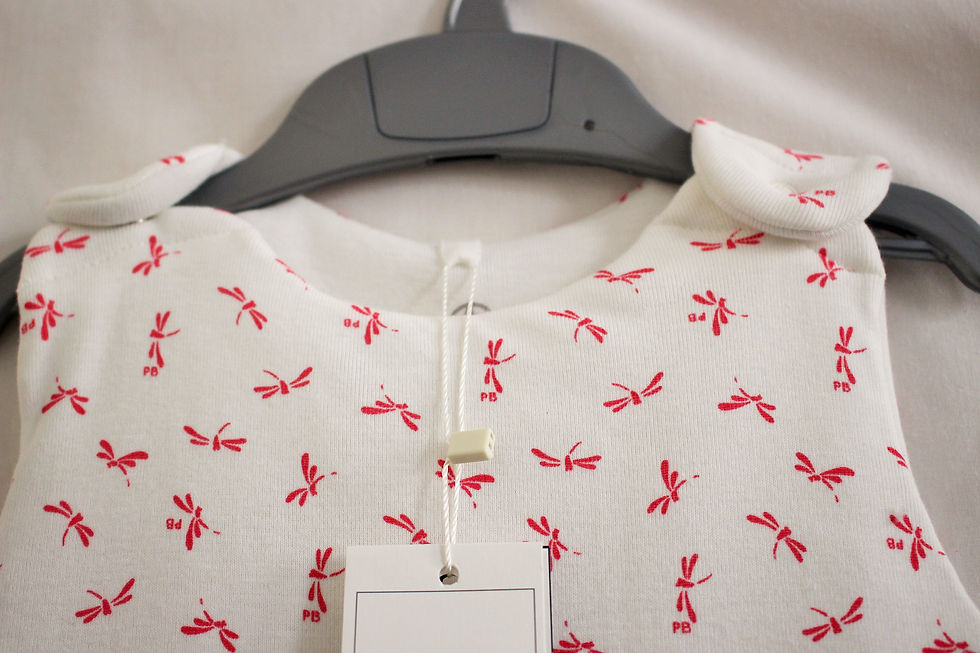 Miniature : Gigoteuse molletonnée imprimée de libellules pour bébé