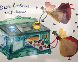 Dessin de petits bonheurs tout chauds