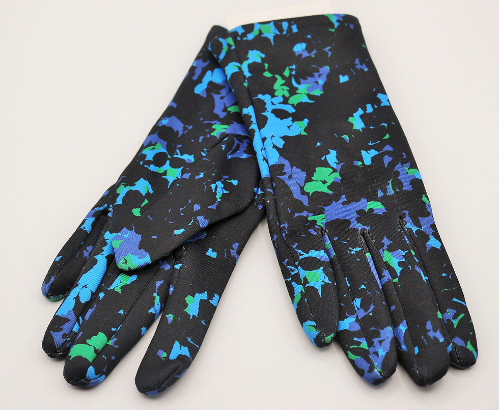 Paire de gants chauds imprimés, Jawad blue, La fiancée