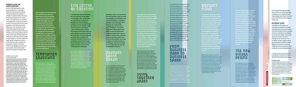 Ontwerp folder expo DD2019 Brabant Living Landscape | Van Riet Ontwerpers
