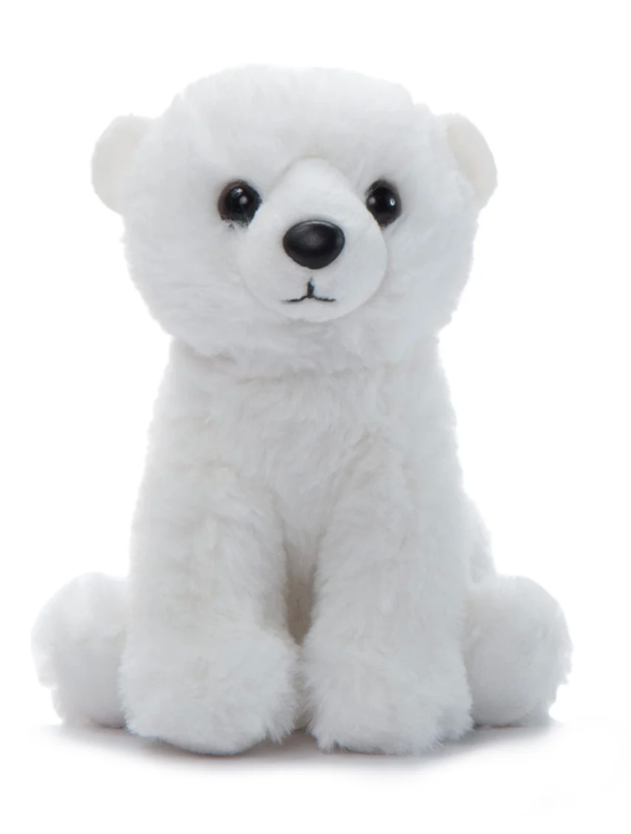 Polar Bear Plush Toy, 6" White