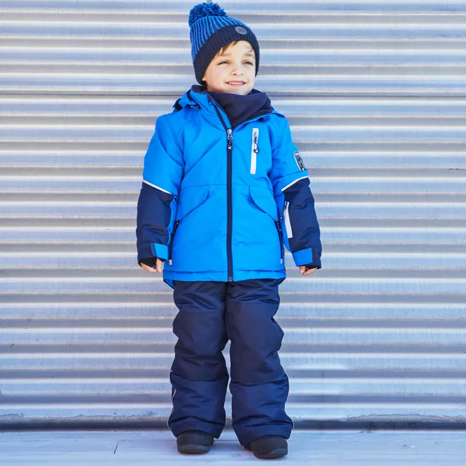 Blue w/ Navy Blue Snowsuit