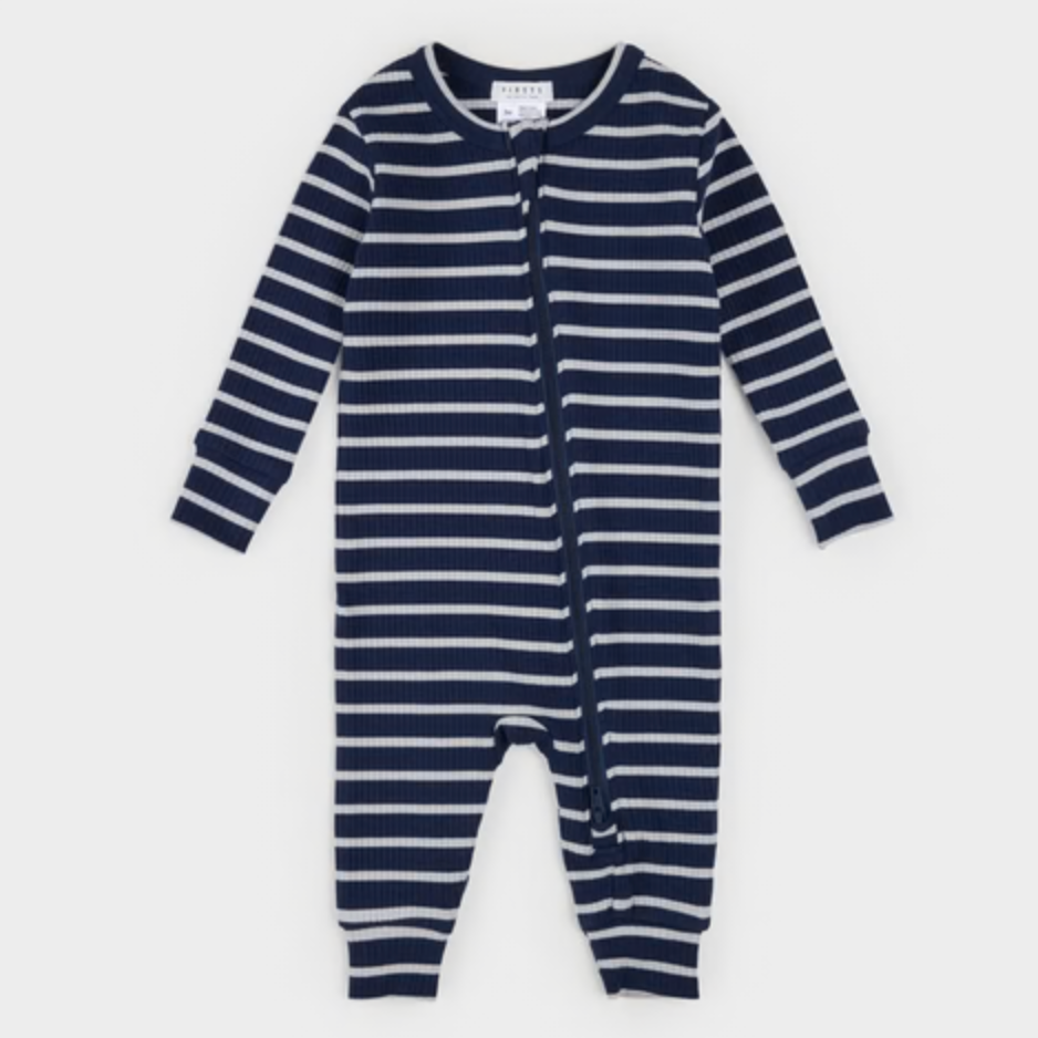 Indigo Striped Modal Rib Sleeper