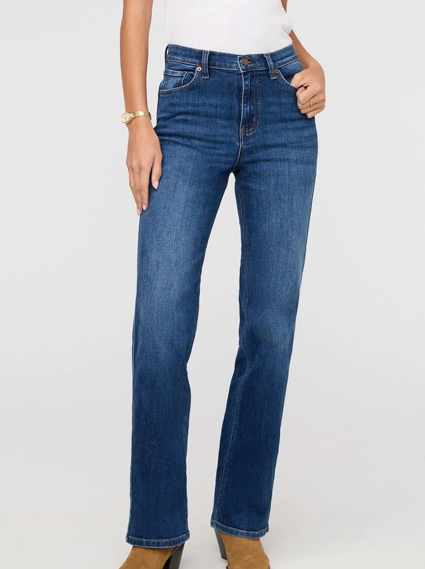 Thumbnail: Performance Denim+ High Rise Straight - Blue Maize