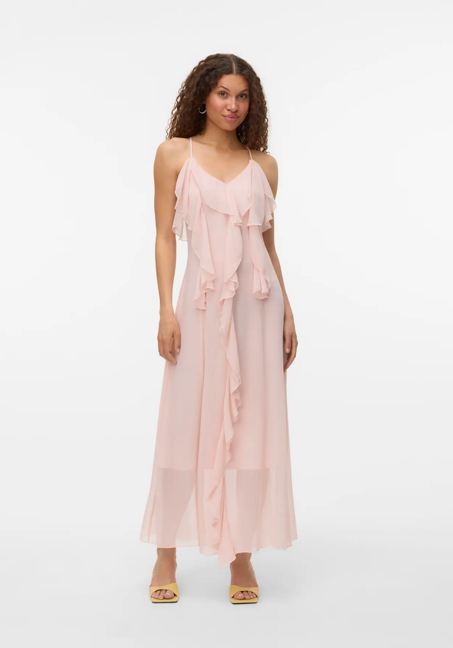 Thumbnail: VMCAMILLE SINGLET FRILL DRESS WVN EXP