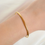 Thumbnail: Slim Claw Bracelet - Thin Cuff Bracelet - Plain Open Bangle
