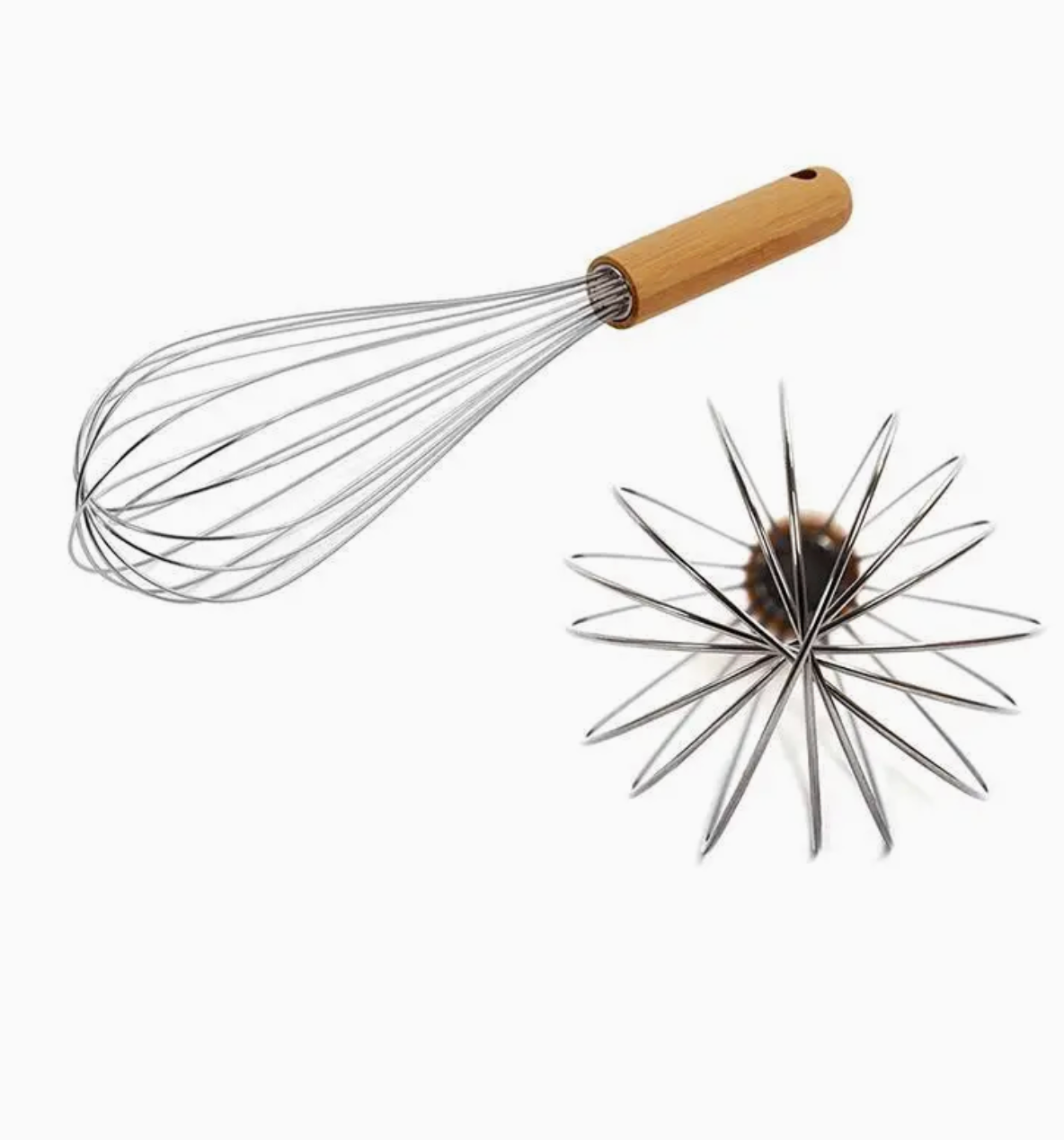 Whisk Stainless Steel w/ Bamboo Handle