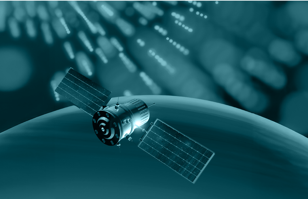 Satellite in space