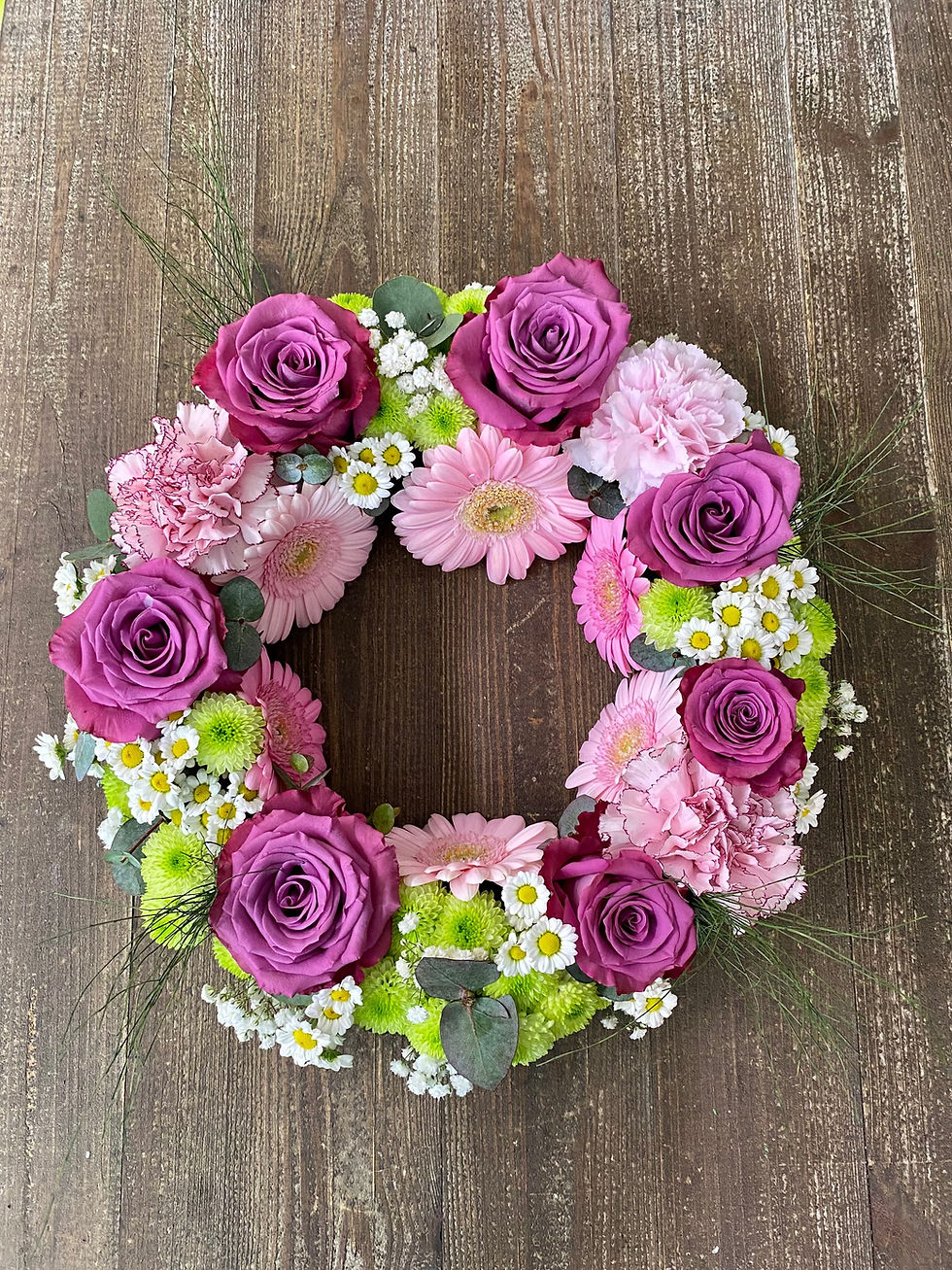 Miniature : Couronne de fleurs 