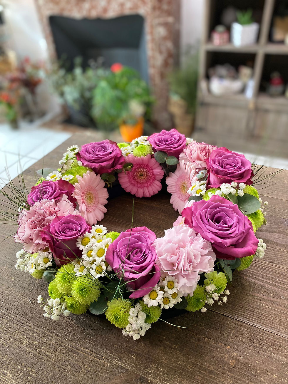 Miniature : Couronne de fleurs 