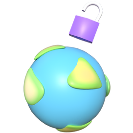 3D art globe