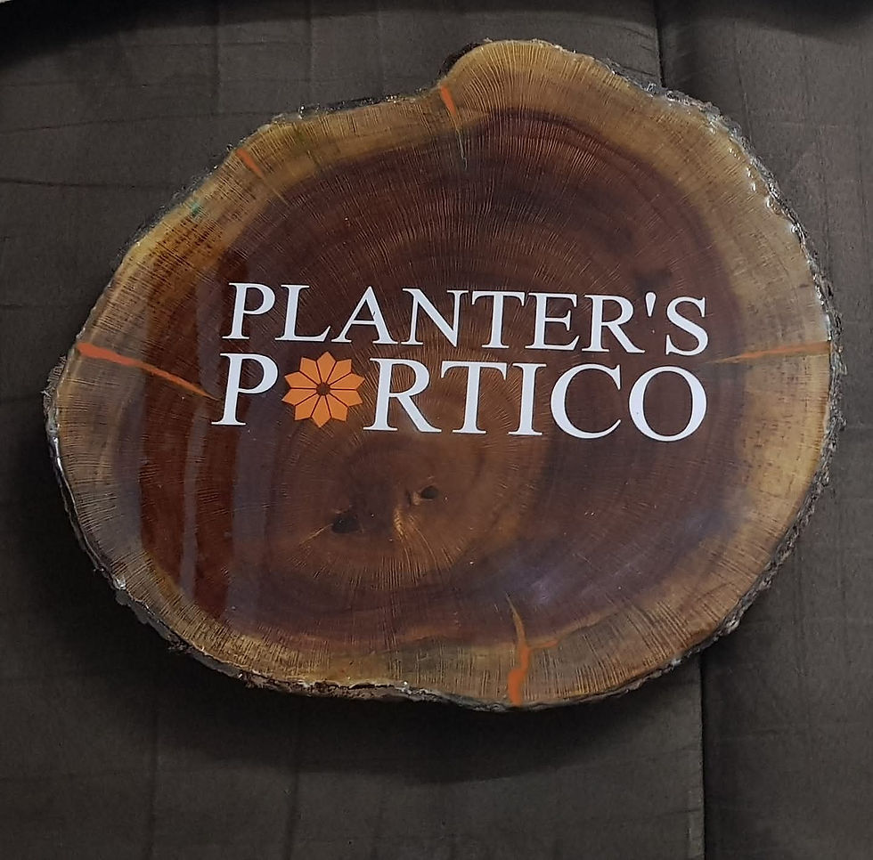 Thumbnail: Name plate with resin and shells