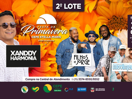 Xanddy Harmonia, Filhos de Jorge e Movimento vão agitar a Festa da Primavera 