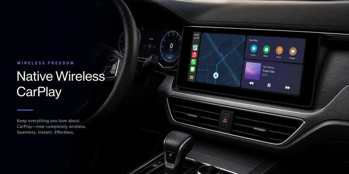 Native wireless CarPlay hero image