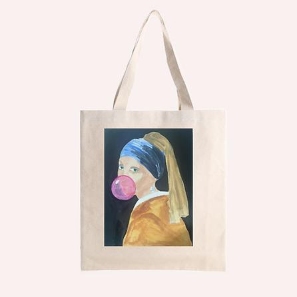 Tote Bag Painting - Girl with the Pearl Earring