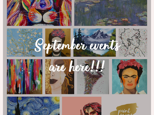Get Ready to Paint Away at Our Upcoming September Events!