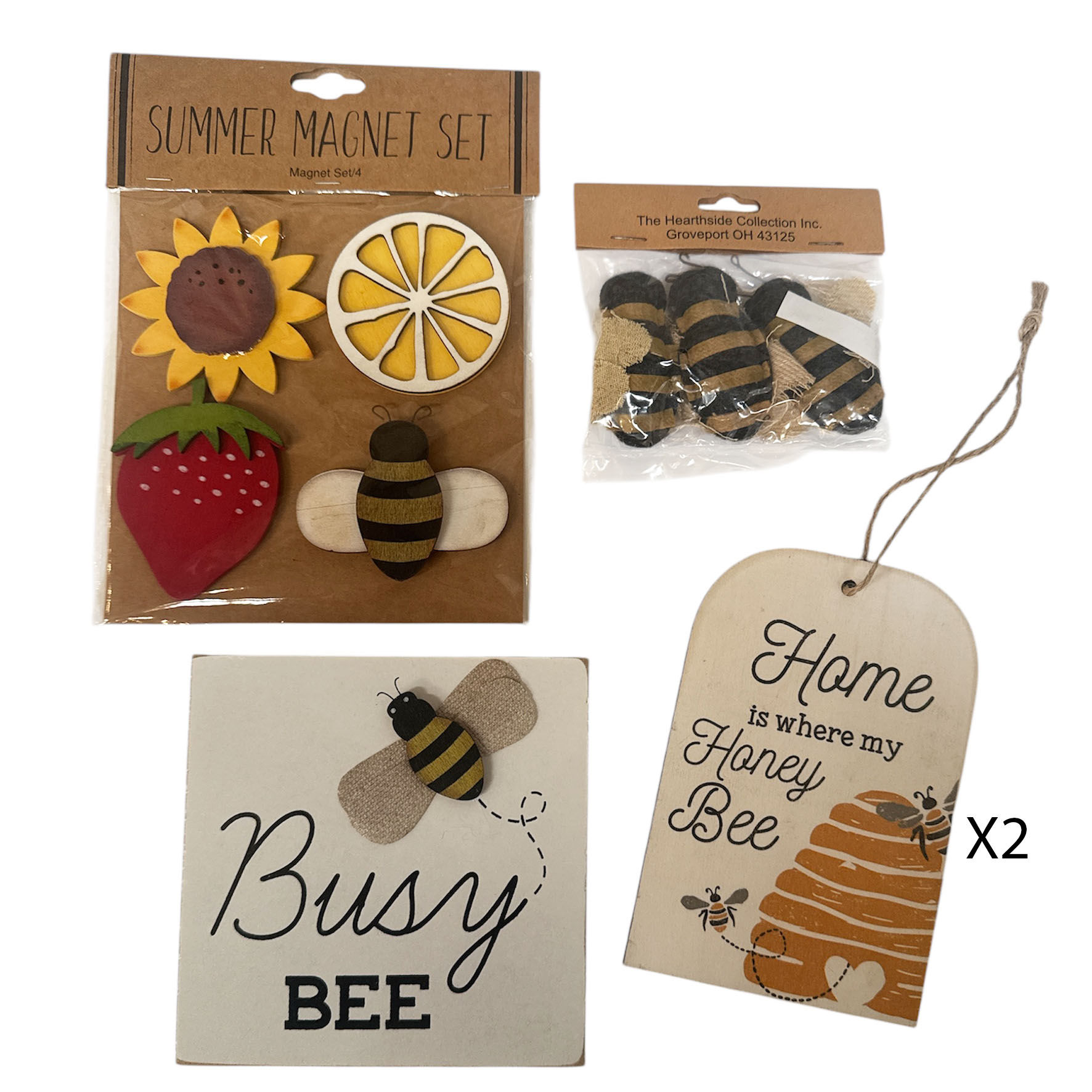 Lot de décorations style primitif