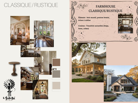 Style de Farmhouse: CLASSIQUE / RUSTIQUE