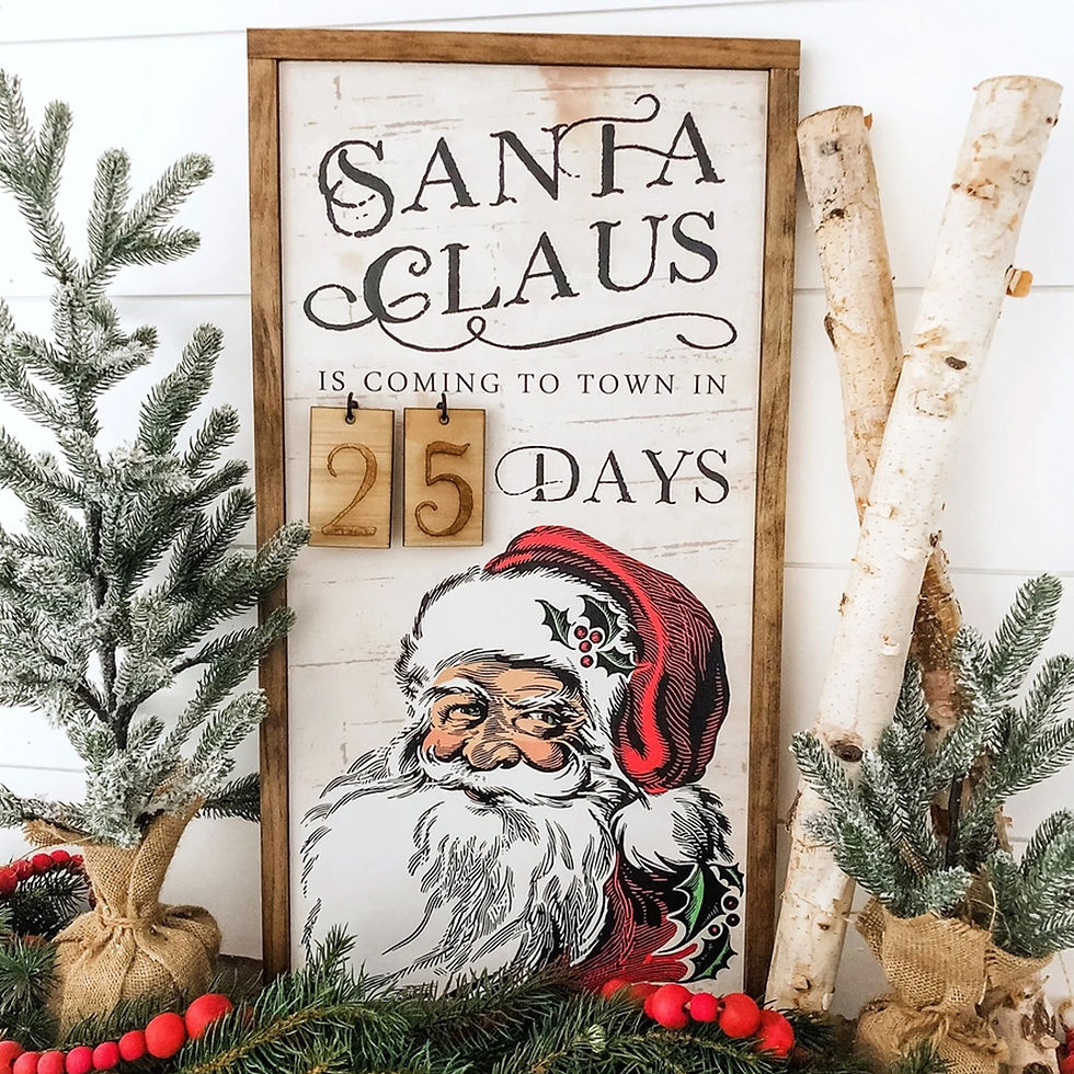 Calendrier de l'Avent en bois XL