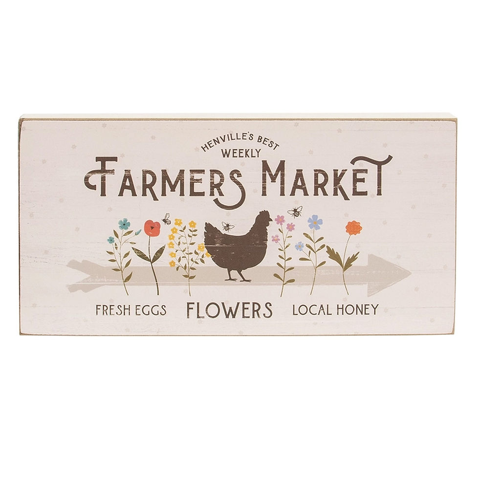 Miniature : Bloc rectangulaire à poser "Farmers Market" au choix