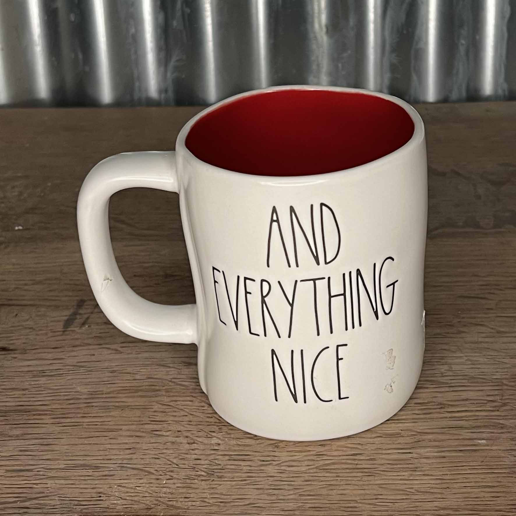 Mug Rae Dunn "AND EVERYTHING NICE"