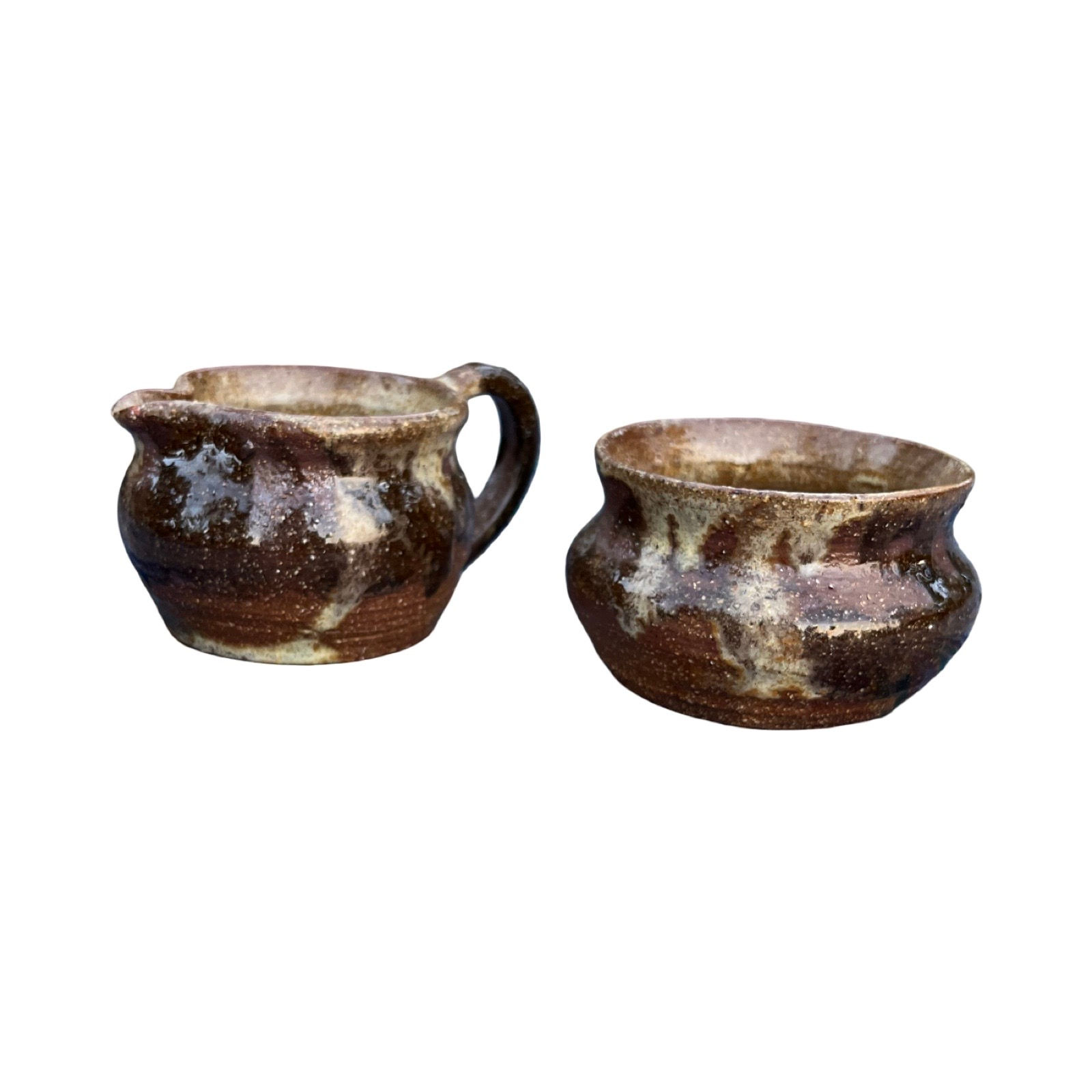 Vintage Cream and Sugar Set, 1963, 2 1/4" Tall