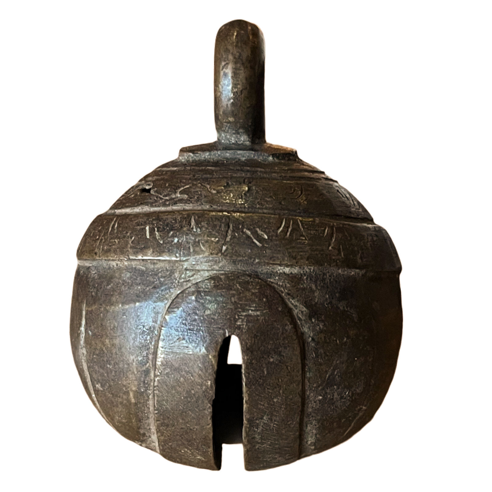 Antique Burmese Bronze Elephant Bell, Large, Probably 19th Century