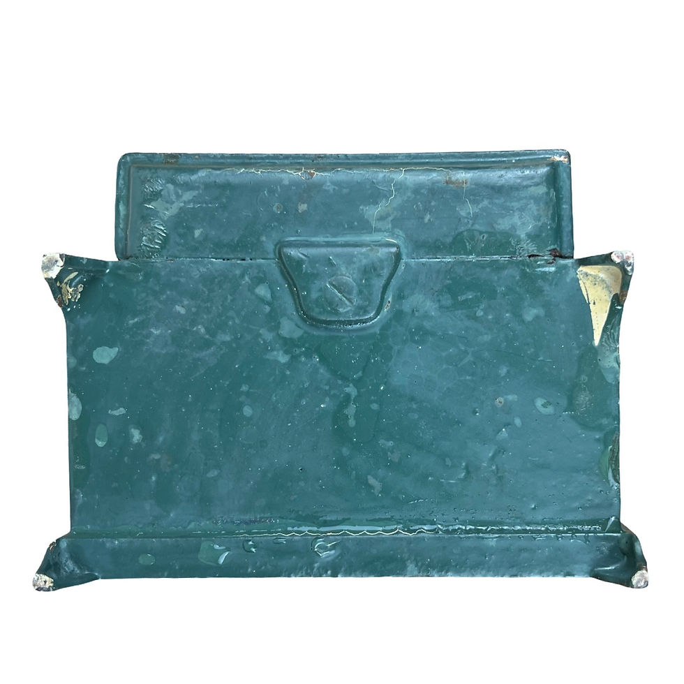 Thumbnail: Antique Cast Iron Match Holder/Striker Turned Planter Box (Repair Needed)