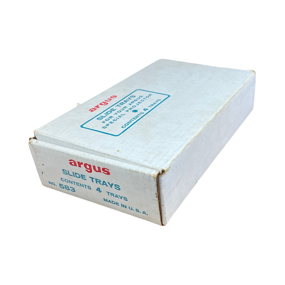 Thumbnail: Argus Slide Trays (Box No. 583 with 4 Trays of 30 Slides Each)