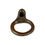 Thumbnail: African Dogon Bronze Ring / Pendant with Peanut, Mali Size 8.5