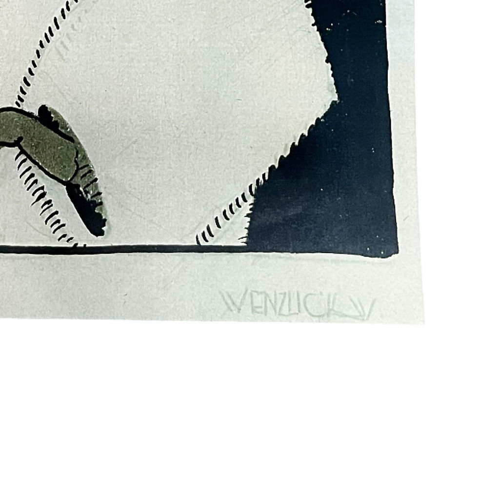 Thumbnail: Winona Wenzlick Sands (1907-2002): Olive Black Fashion Profiles (Copy)