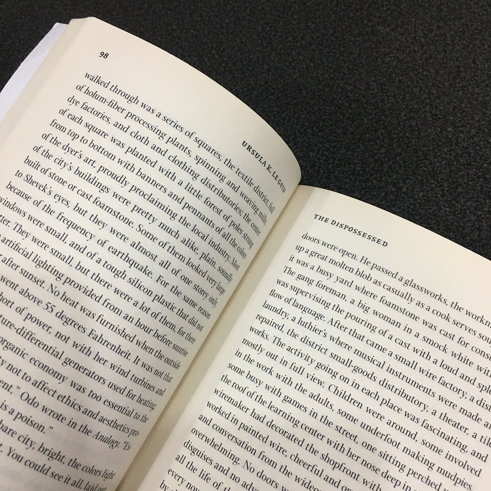 Thumbnail: Ursula K Le Guin / The Dispossessed 