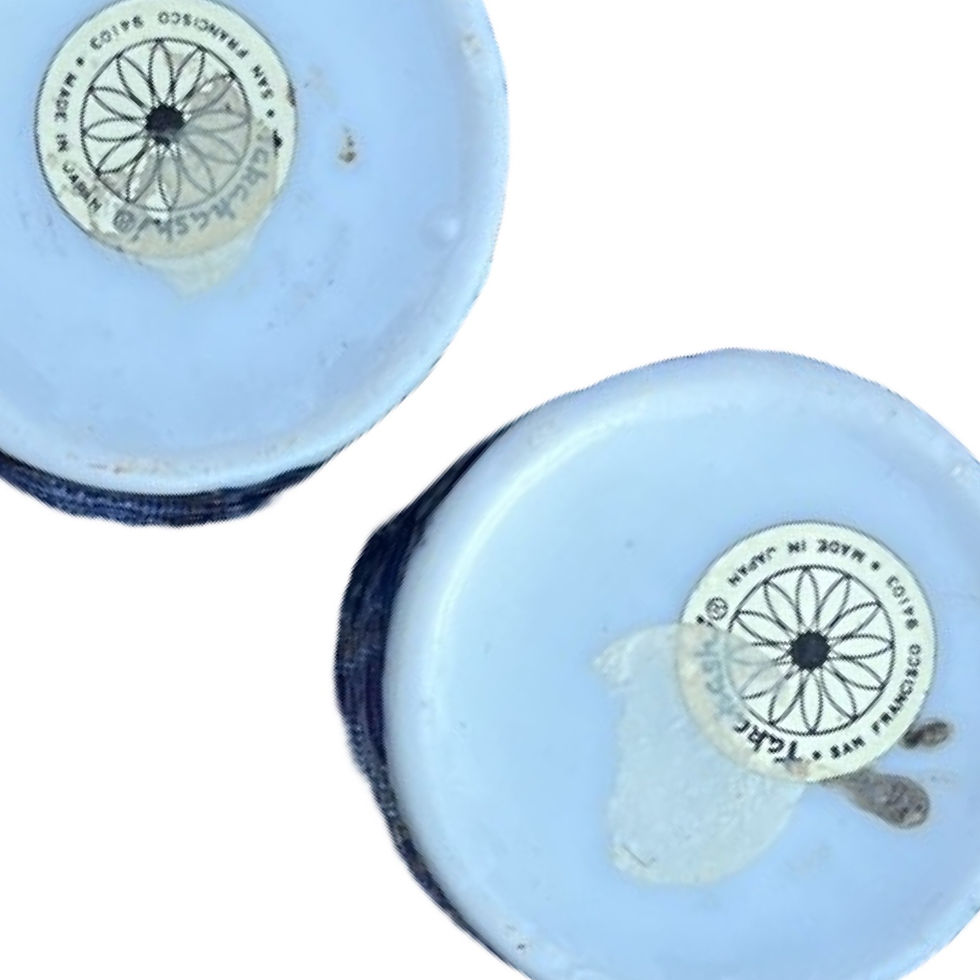 Thumbnail: Vintage Takakashi Porcelain Lidded Trinket Jarlets (Set of 2)