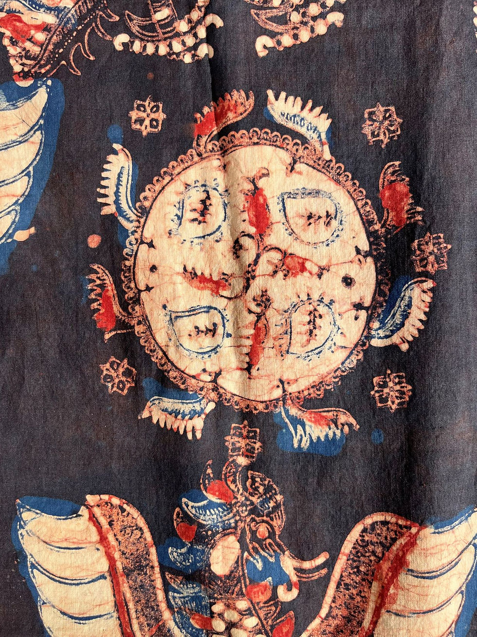 Thumbnail: TI 024 Multi-Colored Dragon Batik Lasem Sarong / Wall Hanging