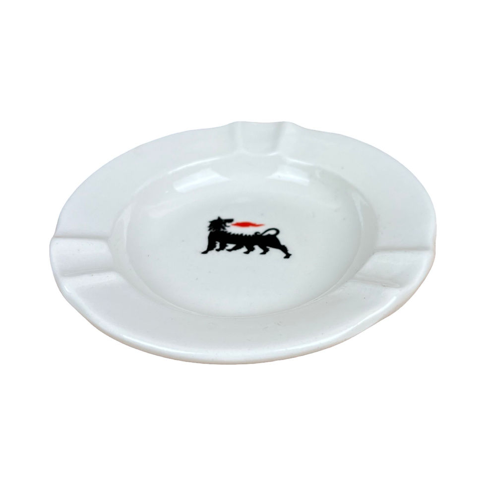 Thumbnail: Vintage 1960s Italian Agip Oil Six-Legged Fire-Breathing Dog Logo Ashtray