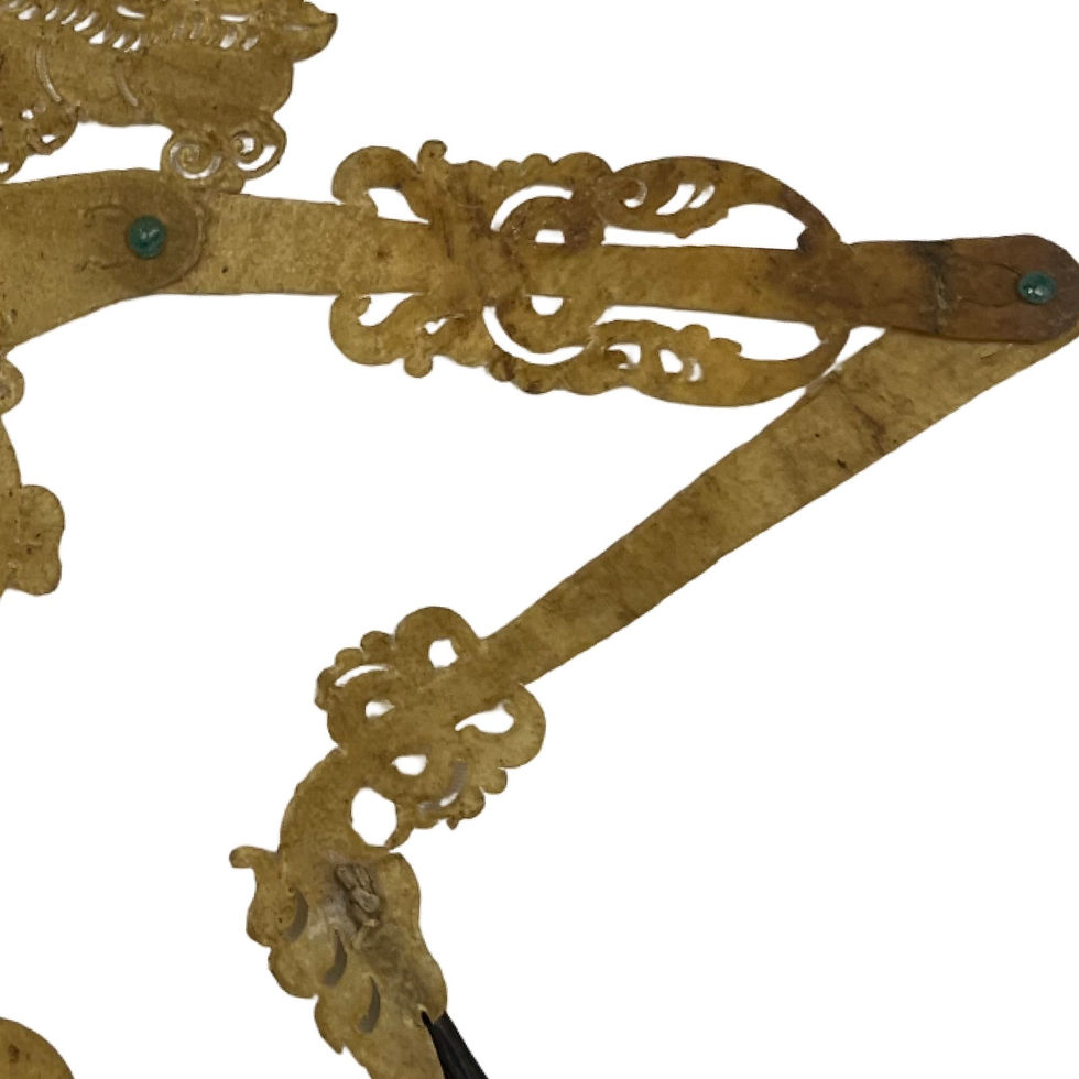 Thumbnail: Vintage Javanese Wayang Kulit Shadow Puppet (Unpainted)