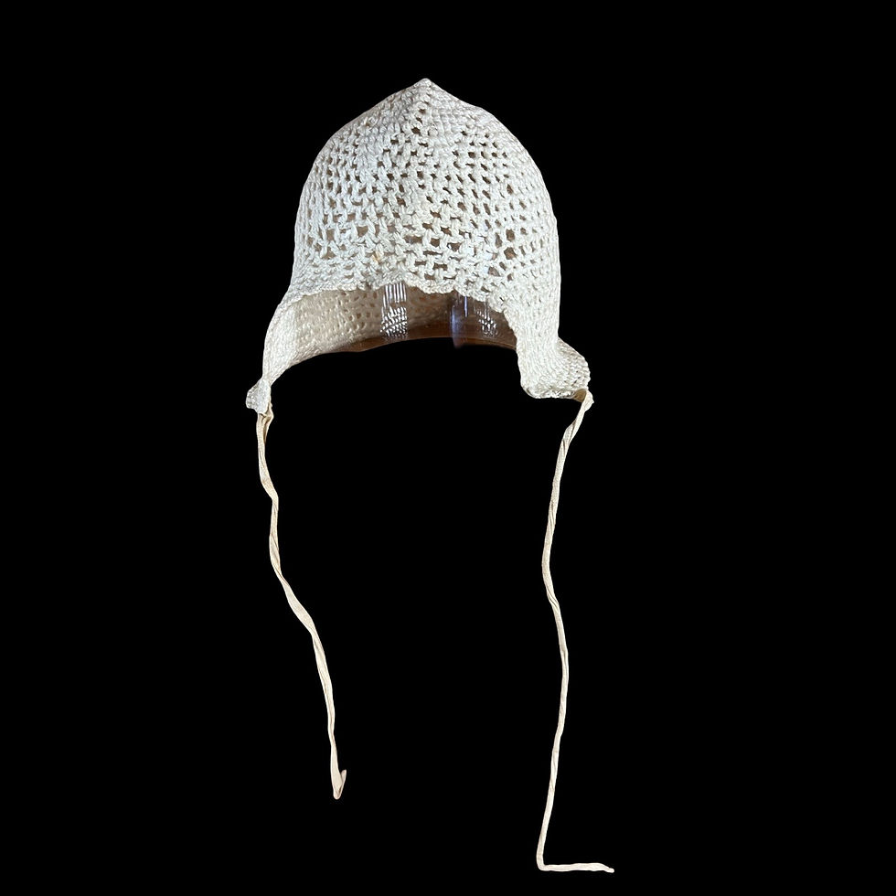 Thumbnail: Antique Lace by Aunt Lotte Wenzlick: Crochet Baby Bonnet