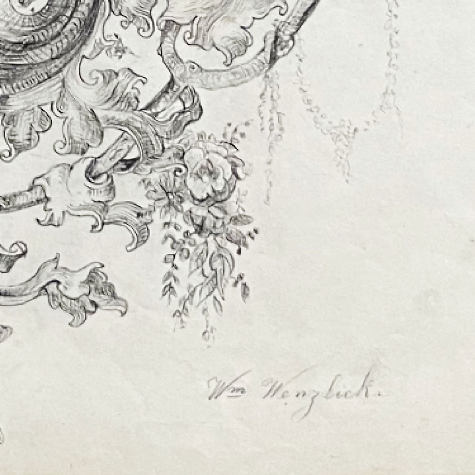 Thumbnail: William Wenzlick: Ornamental Landscape circa 1860s
