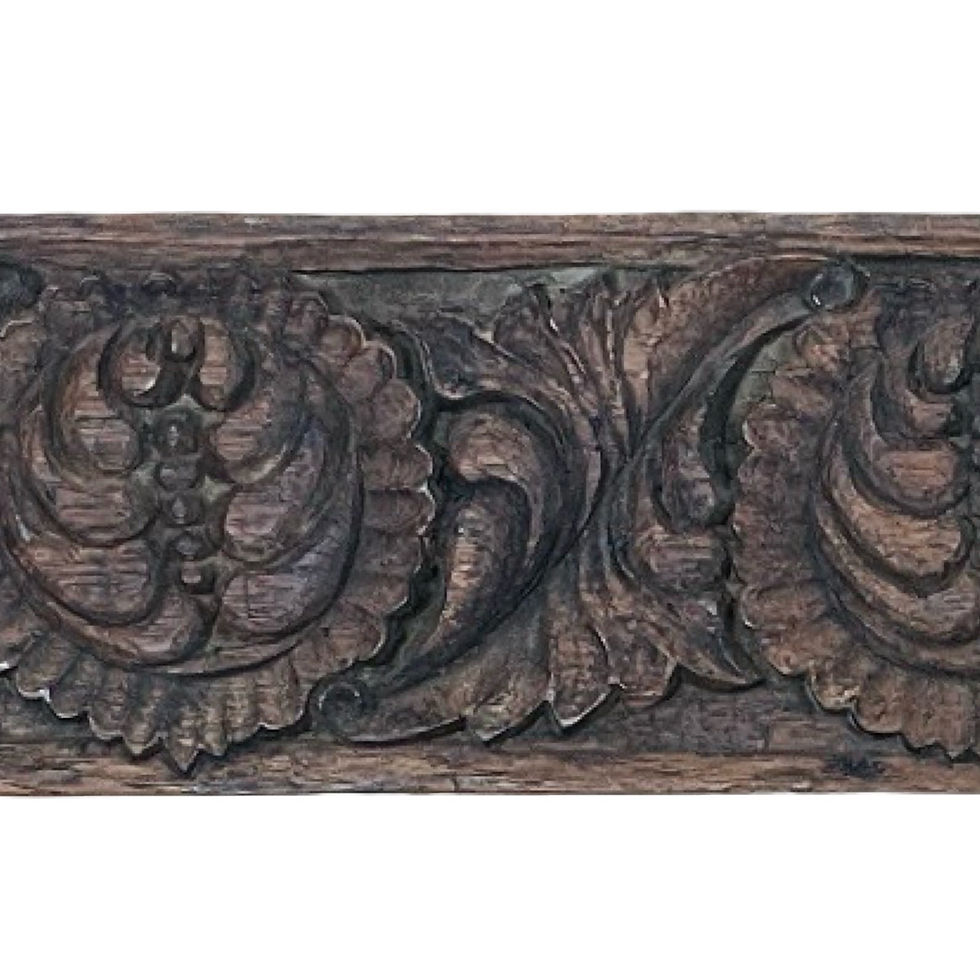 Thumbnail: Old Indonesian Java Wood Carving Architectural Panel / Wall Decor