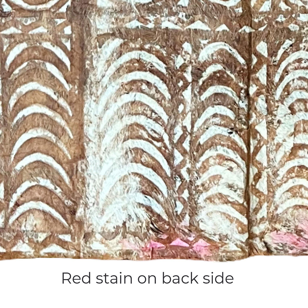 Thumbnail: Vintage Polynesian Bark Paper with Curved Arch Design 27” x 35”