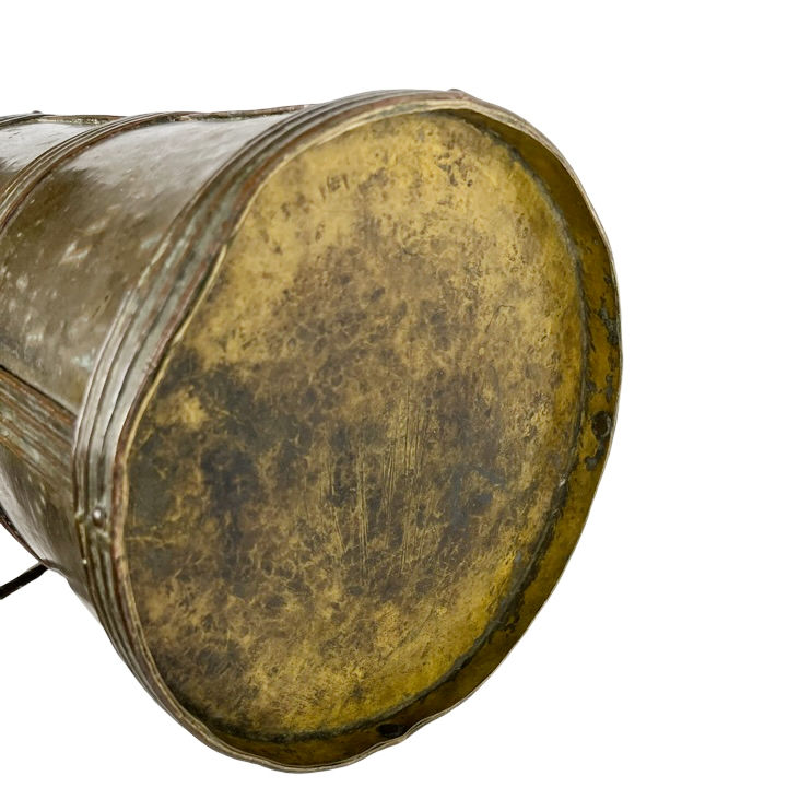 Thumbnail: Antique Tibetan / Himalayan Brass Kitchen Pot or Thermos with Broken Strap