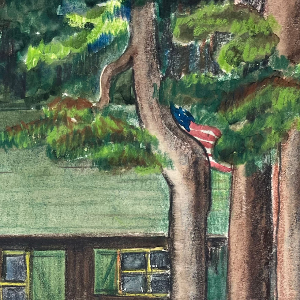 Thumbnail: Winona Wenzlick Sands (1907-2002): House in the Woods