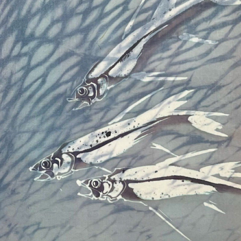 Thumbnail: Ila Scholla (1933-2012): Fishes (23 3/4" Square)